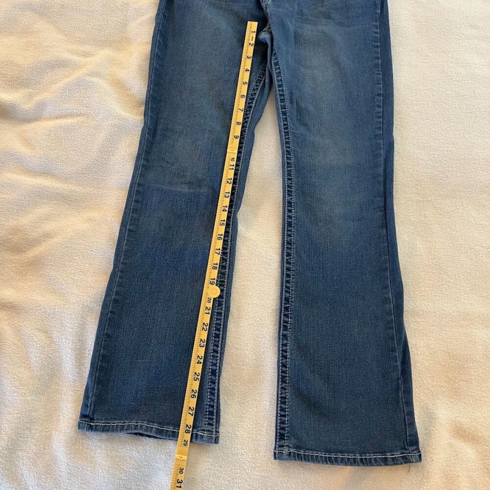 Sky Women's Jeans Bootcut Embellished Whiskering Y2K Bratz Bling, Size 11/12 - Picture 4 of 8